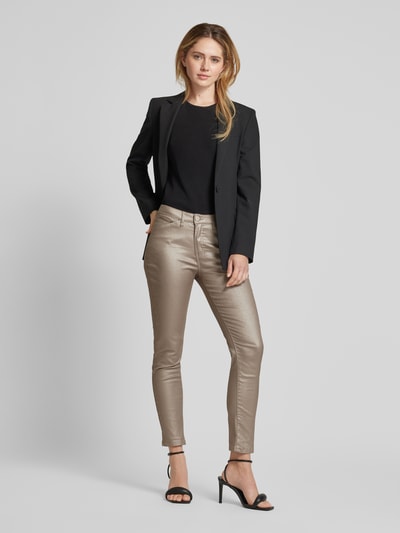 OPUS Slim Fit Jeans im 5-Pocket-Design Modell 'Emily' Beige 1