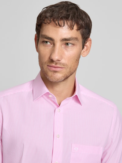 OLYMP Regular Fit Business-Hemd mit Kentkragen und Brusttasche Pink 3