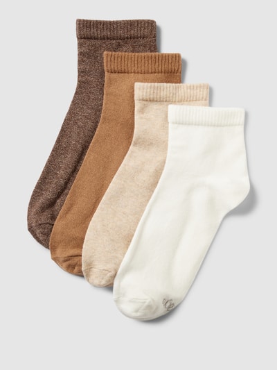 s.Oliver RED LABEL Socken mit Label-Details im 4er-Pack Beige 1