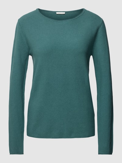 Tom Tailor Gebreide pullover in effen design Flessengroen - 2