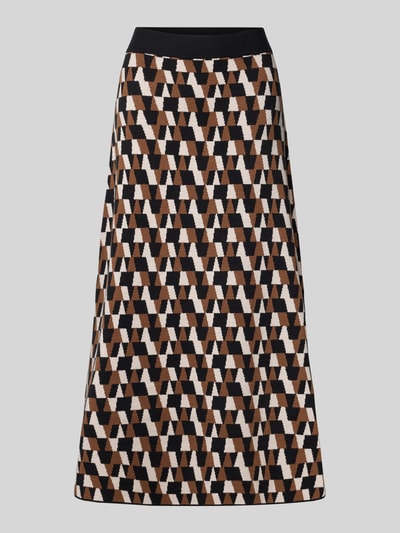 Christian Berg Woman Spódnica midi z elastycznym pasem Koniakowy 2