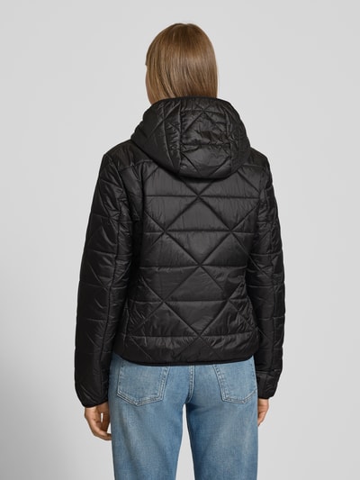 HUGO Regular fit gewatteerd jack met capuchon, model 'FANDINE-1' Zwart - 5