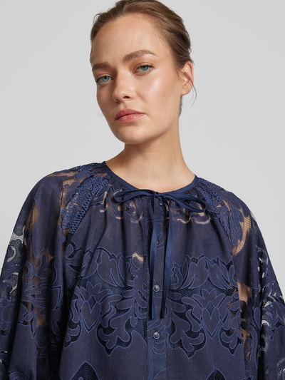 Ted Baker Bluse mit Schnürung Modell 'BACINA' Dunkelblau 3