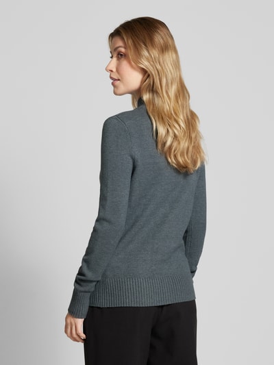 Christian Berg Woman Gebreide pullover met ribboorden, model 'Aliv' Middengrijs gemêleerd - 5