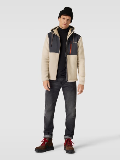 VAUDE Fleecejacke mit Kapuze Modell 'MAnukau' Offwhite 1