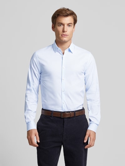 Tiger Of Sweden Extra slim fit zakelijk overhemd met kentkraag, model 'BRODIE' Lichtblauw - 4