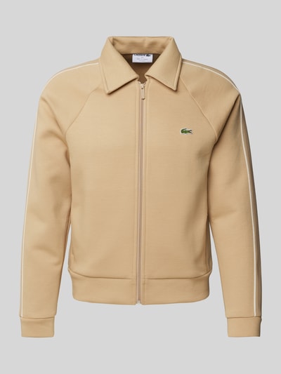 Lacoste Sweatjacke mit Logo-Badge Beige 2