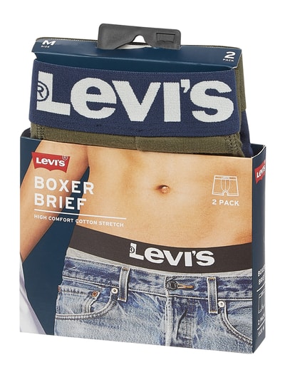 Levi's® Obcisłe bokserki z nadrukiem z logo Oliwkowy 2