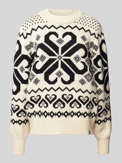 Dale of Norway Norwegerpullover mit Rundhalsausschnitt Modell 'FALKEBERG' Offwhite 2