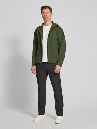 BOSS Green Jacke mit Label-Print Modell 'Commuter' Oliv 1