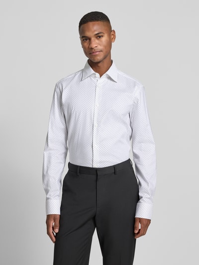 BOSS Koszula biznesowa o kroju regular fit z mieszanki bawełny model ‘JOE’ Biały 4