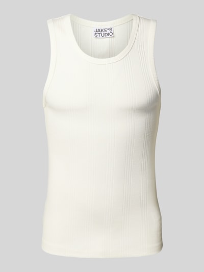 JAKE*S STUDIO MEN Tanktop in Ripp-Optik Offwhite 2