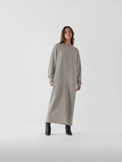 Extreme Cashmere Maxikleid mit Kaschmir Hellgrau 1