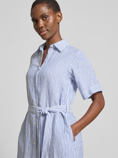 GANT Hemdblusenkleid aus Leinen mit Bindegürtel Royal 3