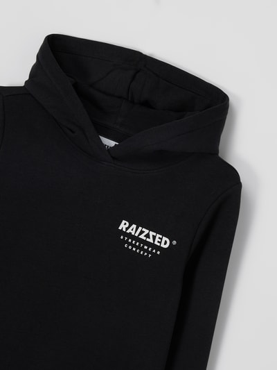 Raizzed Hoodie met logo, model 'Warren' Zwart - 2