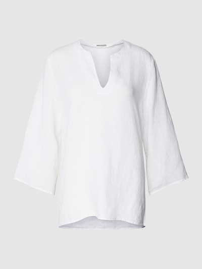 Drykorn Linnen blouse met V-hals, model 'ALENIA' Wit - 2