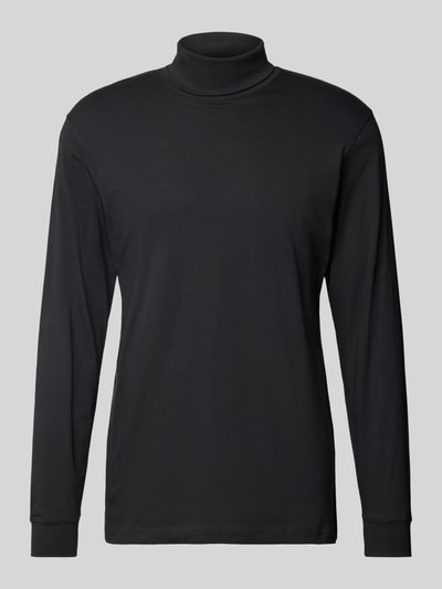 RAGMAN Longsleeve mit gerippten Abschlüssen Black 1