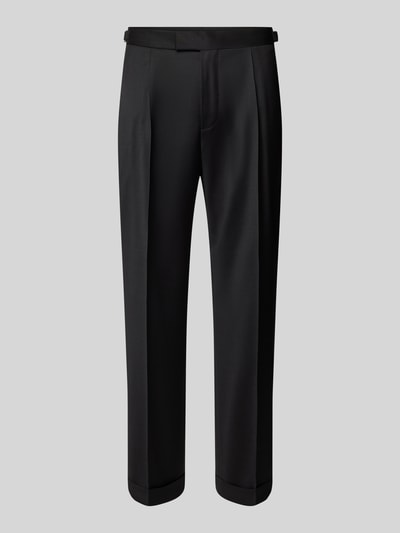 BOSS Pantalon van scheerwolmix, model 'Perin' Zwart - 2