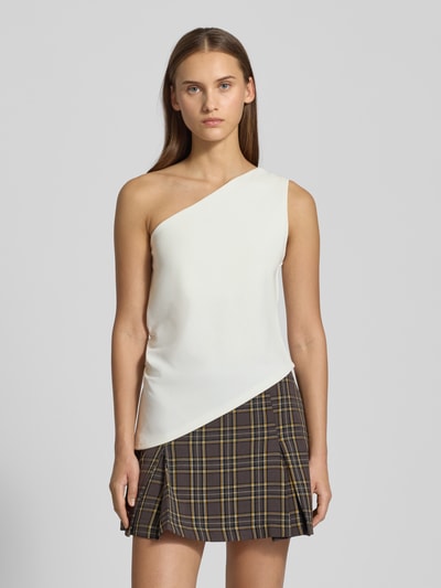 Gina Tricot One shoulder-top met plooien Offwhite - 4