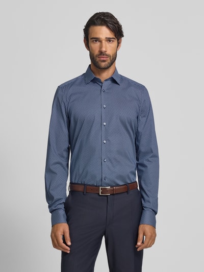 OLYMP Level Five Slim Fit Businesshemd mit extra langem Arm Marine 4