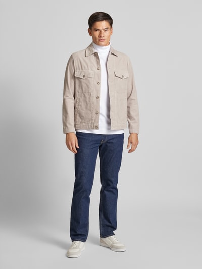 Marc O'Polo Cord-Hemdjacke aus reiner Bio-Baumwolle Offwhite 1