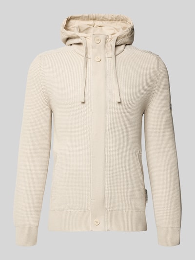 Marc O'Polo Regular Fit Strickjacke aus reiner Baumwolle Ecru 2