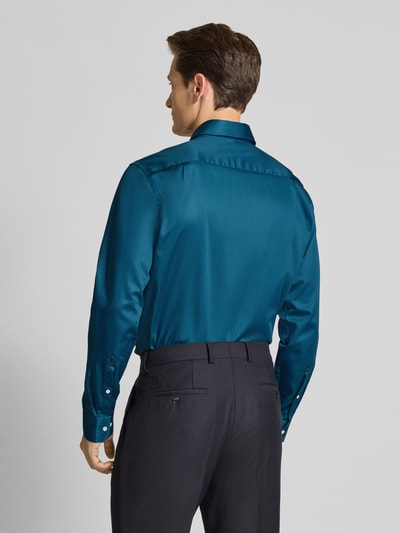 SEIDENSTICKER REGULAR FIT Regular Fit Businesshemd mit Kentkragen Modell 'New' Petrol 5