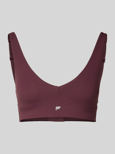 Fabletics BH mit Logo und Hakenverschluss Bordeaux 2