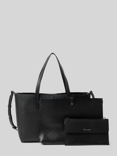 Marc O'Polo Shopper van echt rundleer Zwart - 2