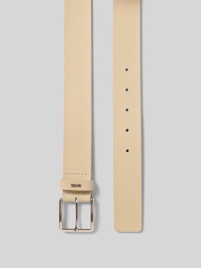 BOSS Gürtel mit Label-Applikation Modell 'Ther' Beige 3