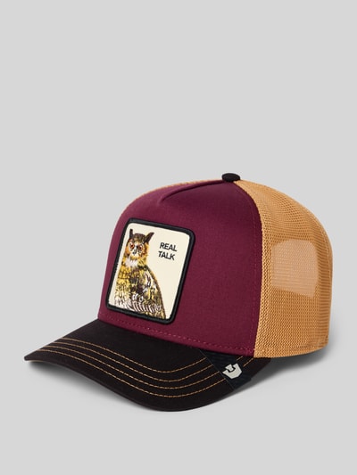 GOORIN BROS. Trucker-pet met motiefpatch, model 'Tricolor Owl' Bordeaux - 1