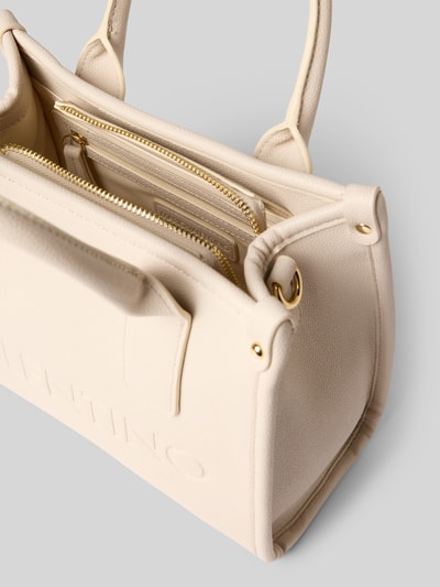 VALENTINO BAGS Torba na długim pasku z wyhaftowanym logo model ‘Foxy’ Écru 4