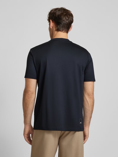 Emporio Armani T-Shirt mit geripptem Rundhalsausschnitt Marine 5