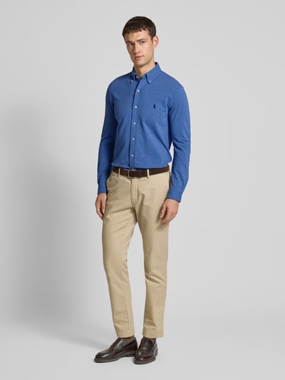 Polo Ralph Lauren Regular Fit Freizeithemd mit Button-Down-Kragen Marine 1