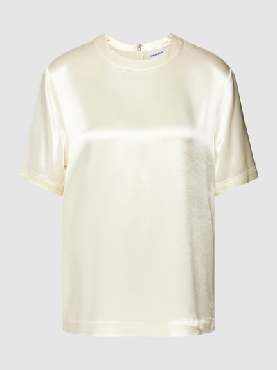 Calvin Klein Womenswear Blusenshirt mit Nahtreißverschluss Modell 'NAIA' Offwhite 2