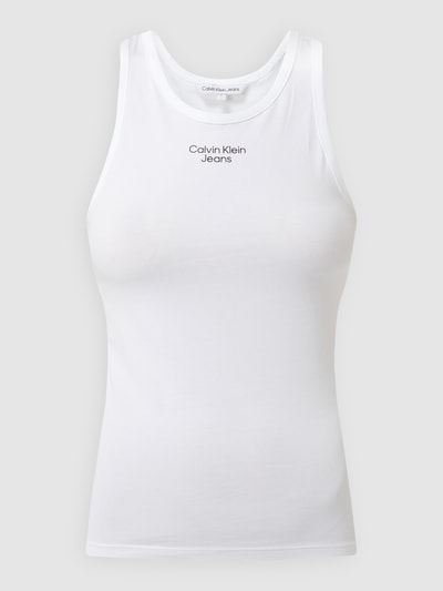 Calvin Klein Jeans Top mit Racerback  Weiss 2