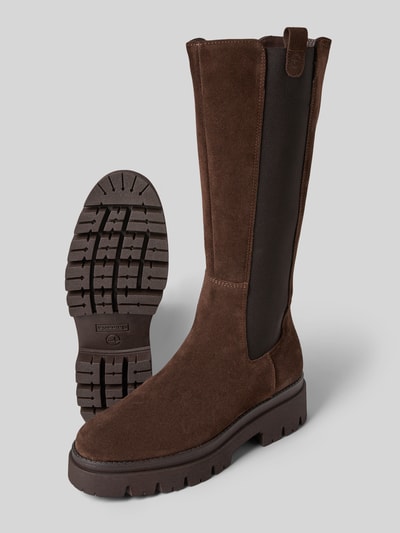 Tamaris Stiefel aus echtem Rindsvelours Dunkelbraun 4