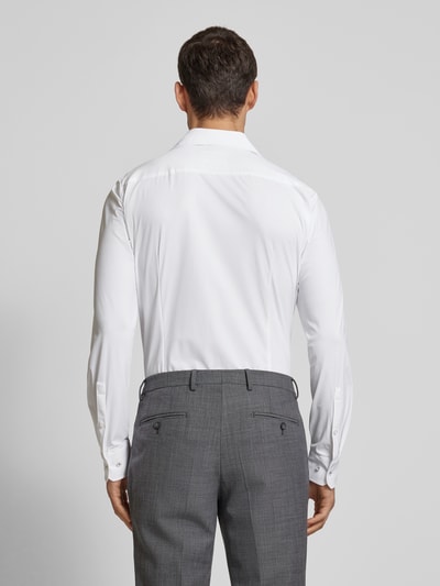 JOOP! Collection Slim Fit Business-Hemd mit Knopfleiste Modell 'Pai' Weiss 5