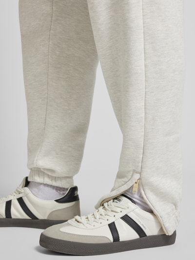 BLKVIS Sweatpants mit Label-Details Hellgrau Melange 3