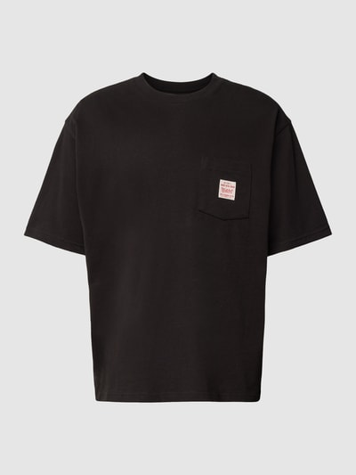 Levi's® T-shirt met borstzak, model 'WORKWEAR' Zwart - 2