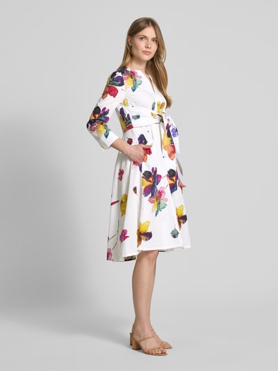 MAX&Co. Knielanges Kleid mit Eingrifftaschen Modell 'DISCO' Weiss 1