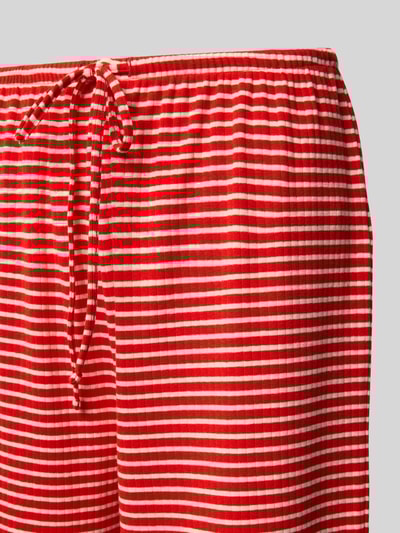 Jake*s Casual Straight Leg Pyjama-Hose mit Tunnelzug Kirsche 2