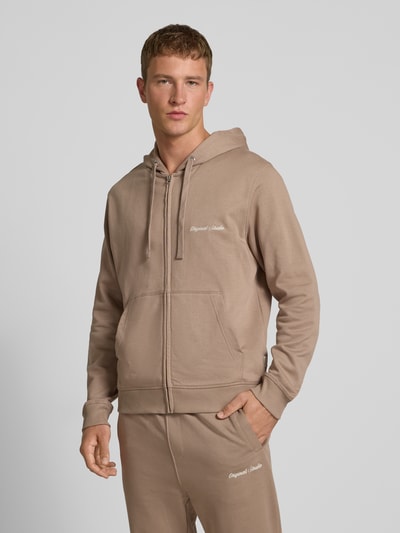 Jack & Jones Sweatjacke mit Känguru-Tasche und Reißverschluss Beige 4
