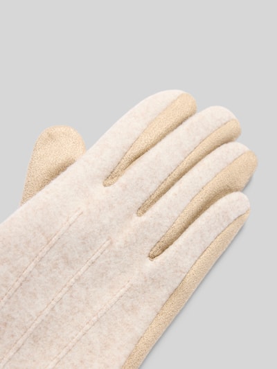 EEM Handschuhe mit Dornschließe Beige 3