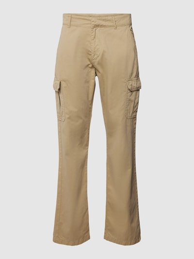 URBAN CLASSICS Straight Leg Fit Cargohose in unifarbenem Design Sand 2