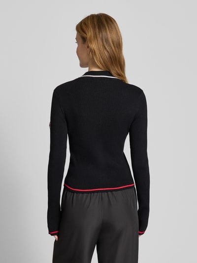 FILA Slim fit gebreid jack met tweewegsritssluiting, model 'SIMONTE' Zwart - 5