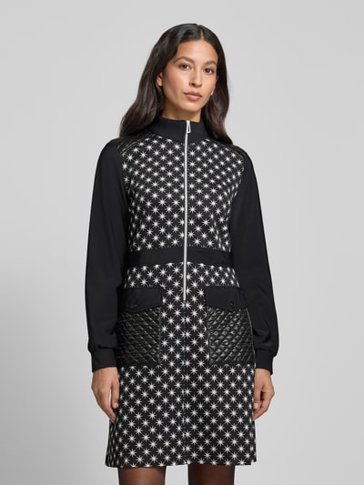 Marc Cain Knielange jurk met opstaande kraag Zwart - 4