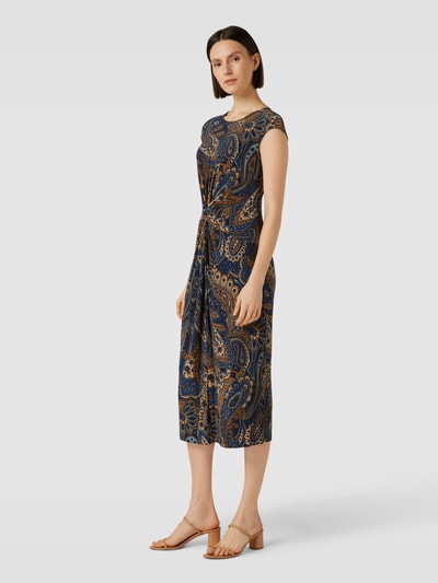 Lauren Ralph Lauren Midi-jurk met all-over motief, model 'BREGILLY'
 Marineblauw - 1