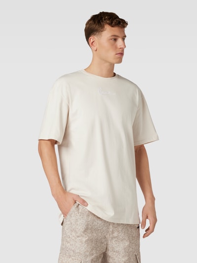 KARL KANI T-Shirt mit Label-Stitching Offwhite 4