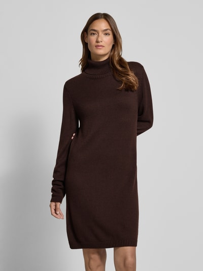 More & More Knielanges Strickkleid mit Rollkragen Schoko 4